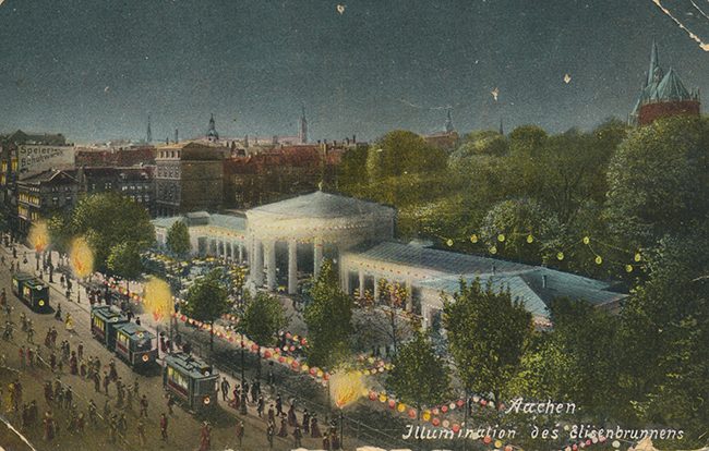 Elisenbrunnen 1910 bei Tage